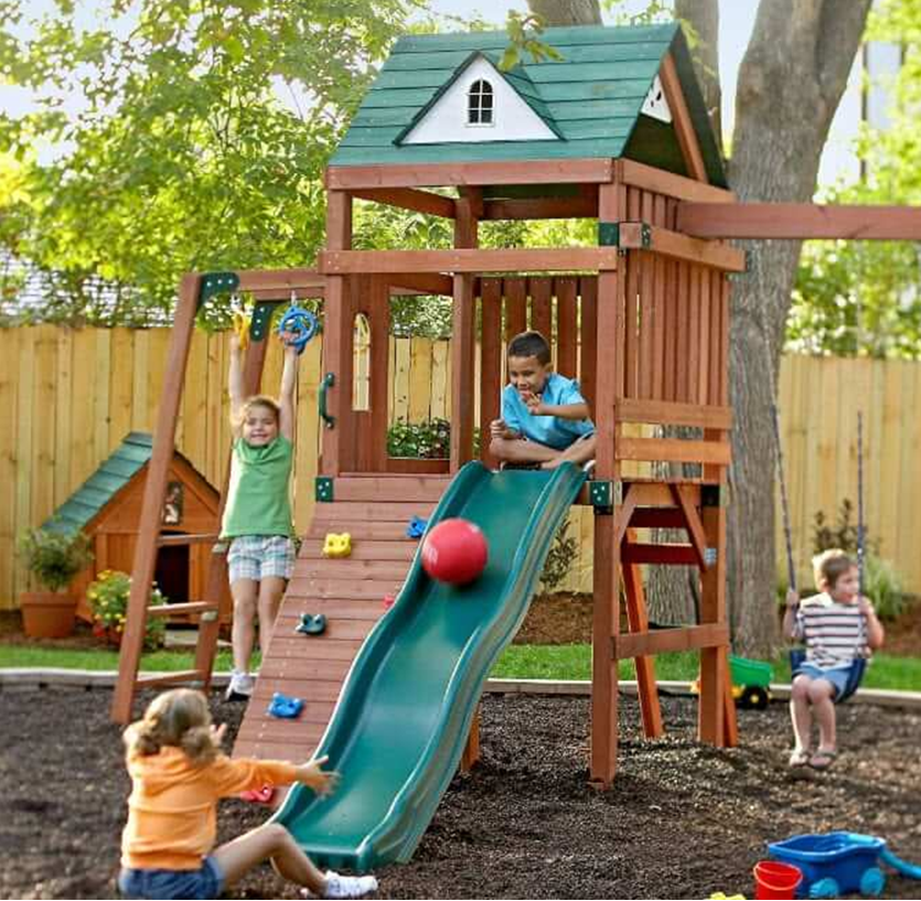 Детские площадки на даче: лучшие идеи