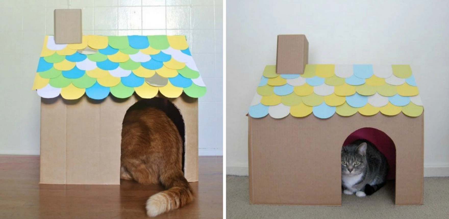 Домик для кошки своими руками: 11 простых идей (фото)