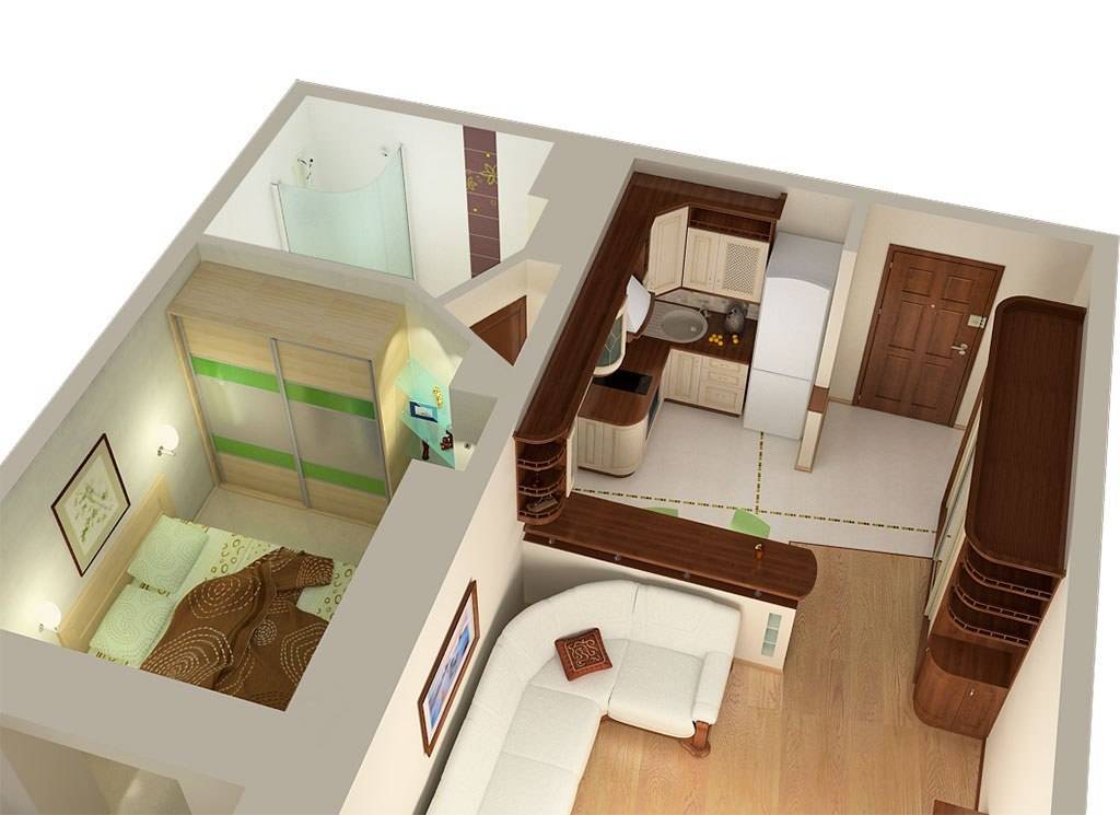 Перепланировка однокомнатной квартиры в двухкомнатную: правила и варианты - 5 лучших идей для разделения комнаты