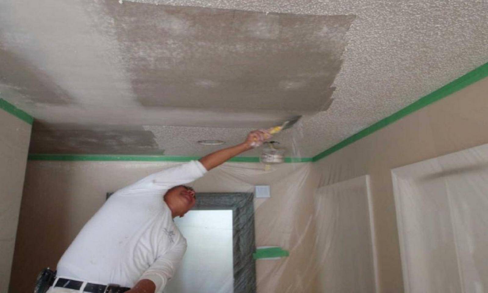 Пошаговая инструкция, как побелить потолок побелкой