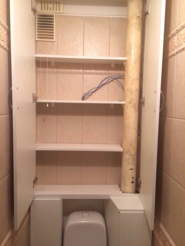 Шкафчик в туалет над или за унитазом - варианты и идеи - блог ремстрой-про