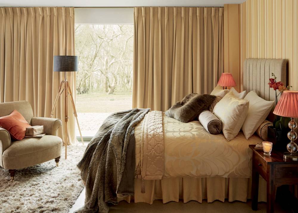 Как правильно подобрать сочетание цвета обоев, штор и тюли в интерьере: выбор стиля для спальни онлайн