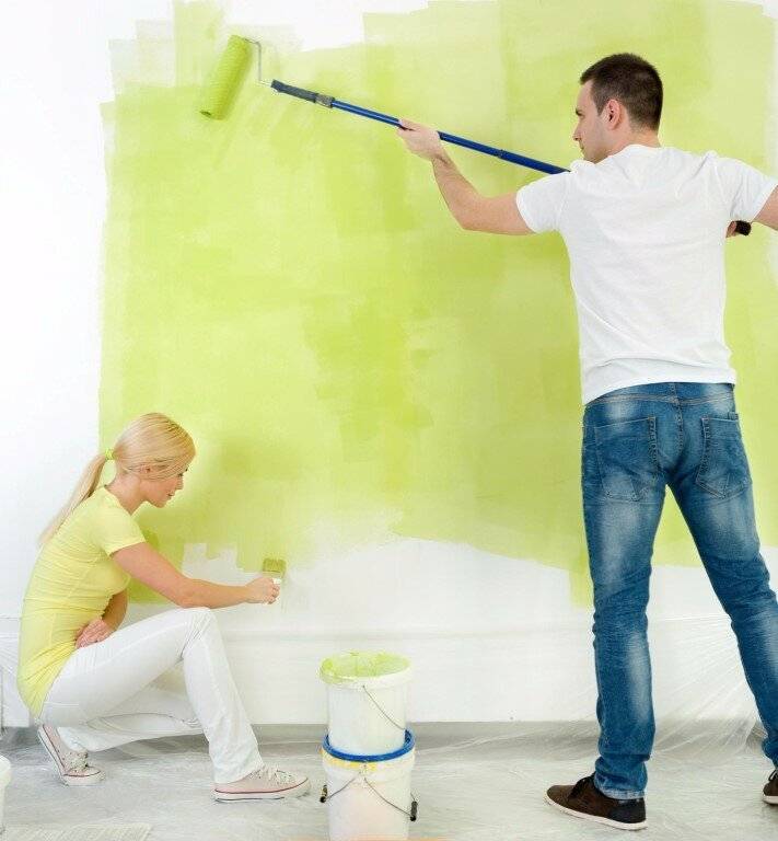 Покраска стен в интерьере: 135 фото лучших вариантов окраски стен кухни и гостиной, прихожей, спальни и детской комнаты частного дома, квартиры