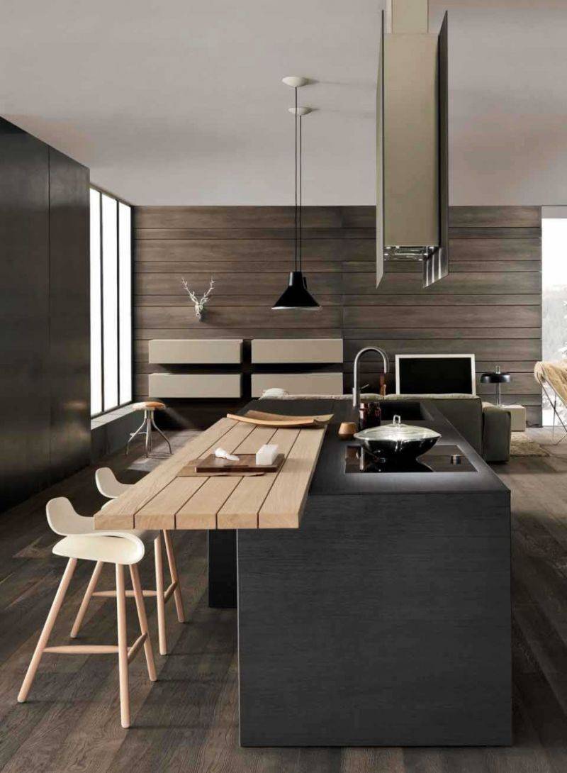Ламинат на стенах на кухне: варианты отделки в интерьере небольшой комнаты или просторной кухни, дизайн для светлой или темной территории, а также советы по уходу за поверхностью