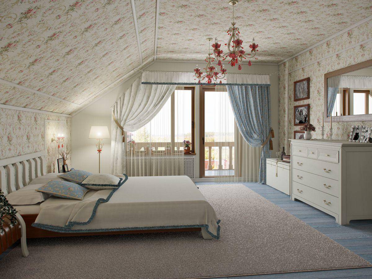Дизайн спальни на мансарде: почему она стоит того (40 фото)
