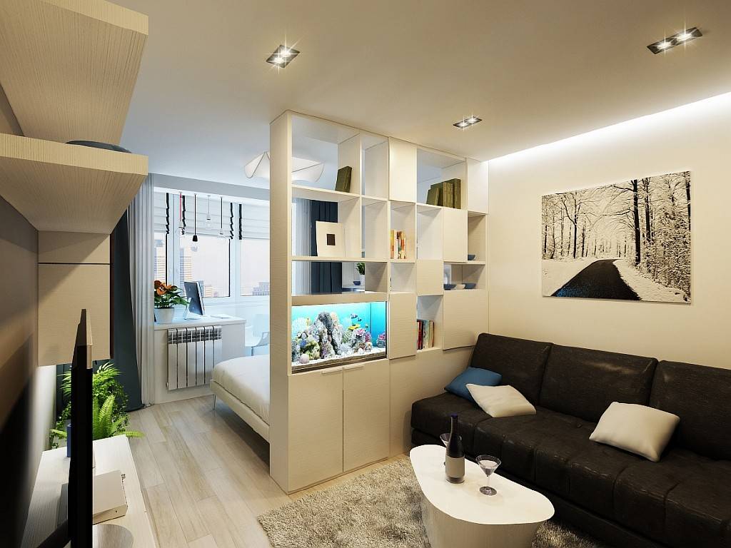Идеи для ремонта однокомнатной квартиры: дизайн с умом