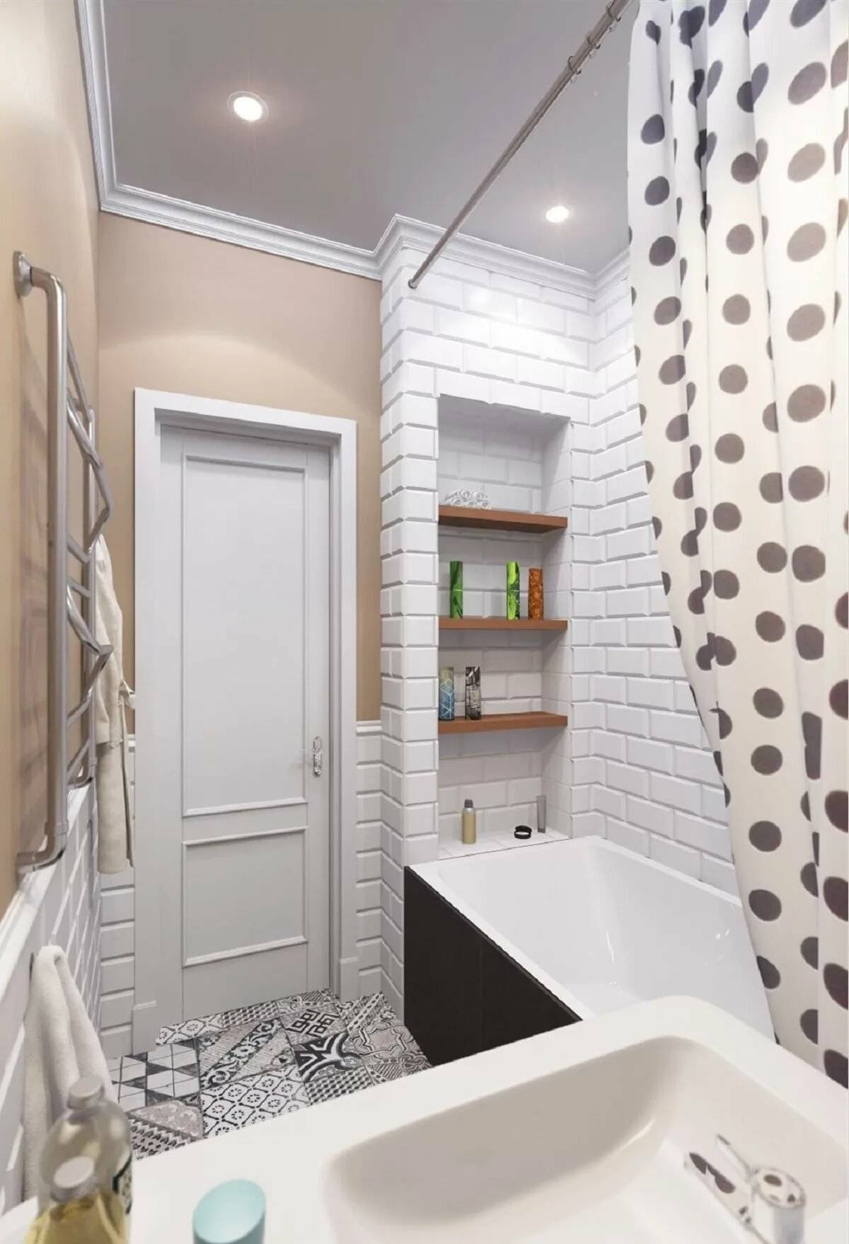 Варианты дизайна маленькой ванной комнаты