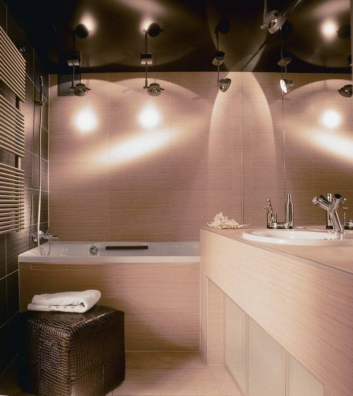 Cветильники для ванной - 70 фото вариантов оформления освещения в ванной