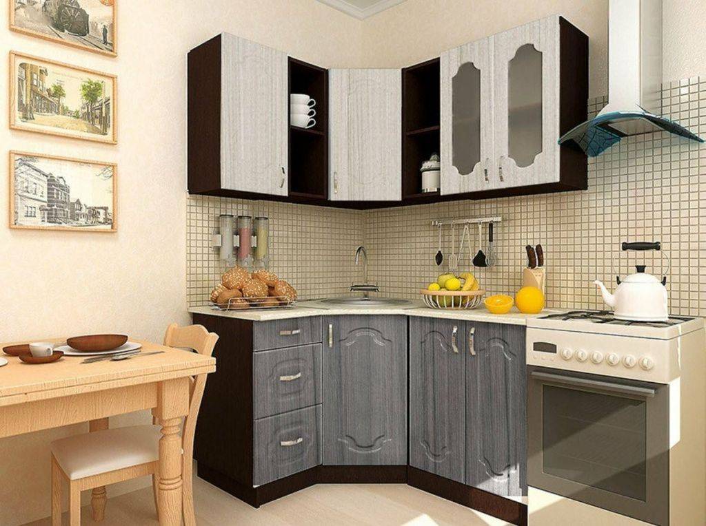 Кухонный гарнитур для маленькой кухни: узкий, компактный и экономичный дизайн