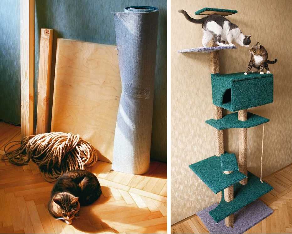 Домик для кошки своими руками: выкройка, описание, фото