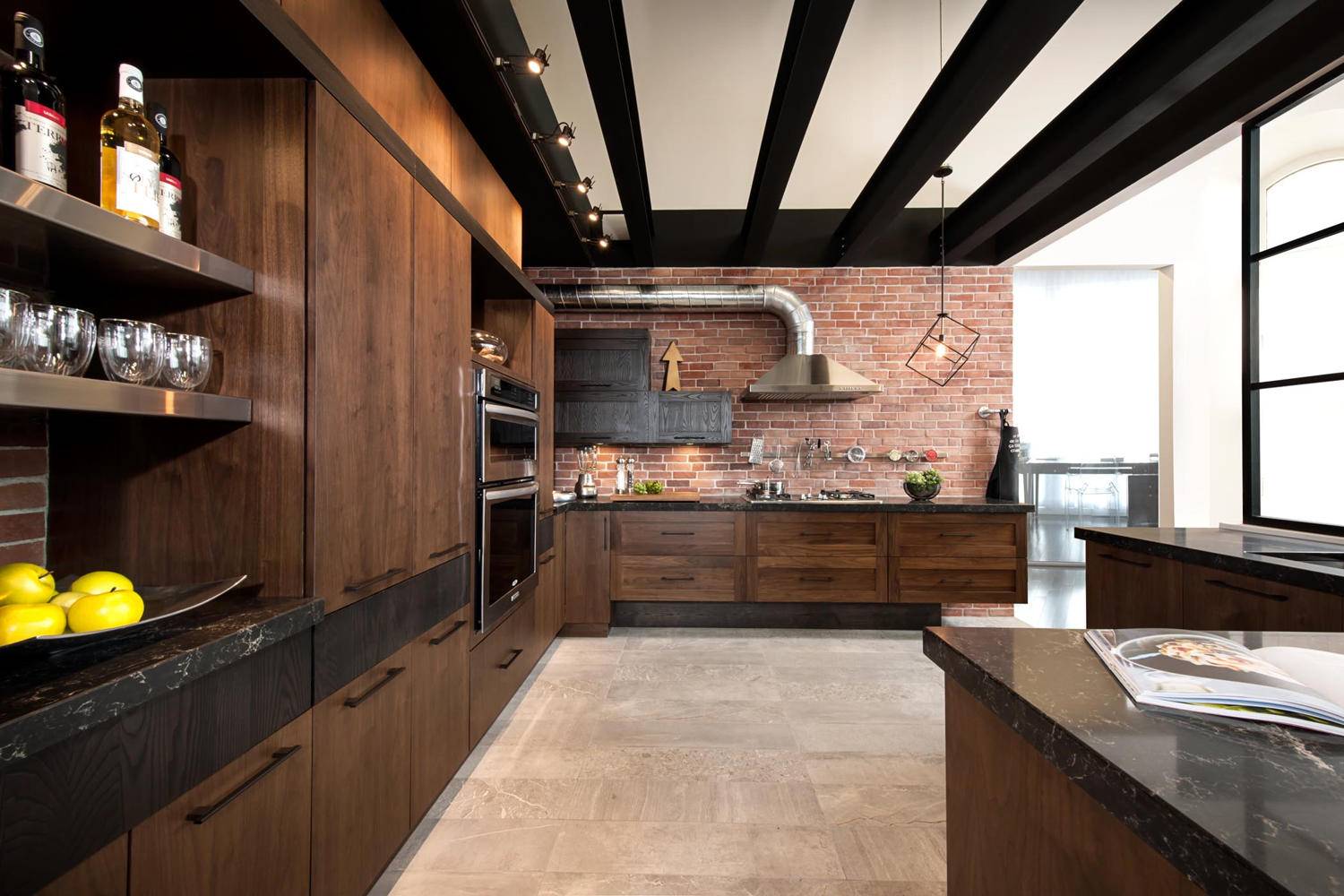 Кухня в стиле лофт - 145 фото стильных примеров оформления кухонь
