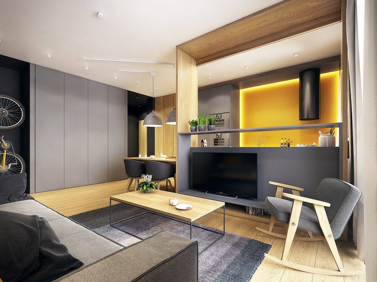 Дизайн кухни в квартире студии – современные идеи интерьера