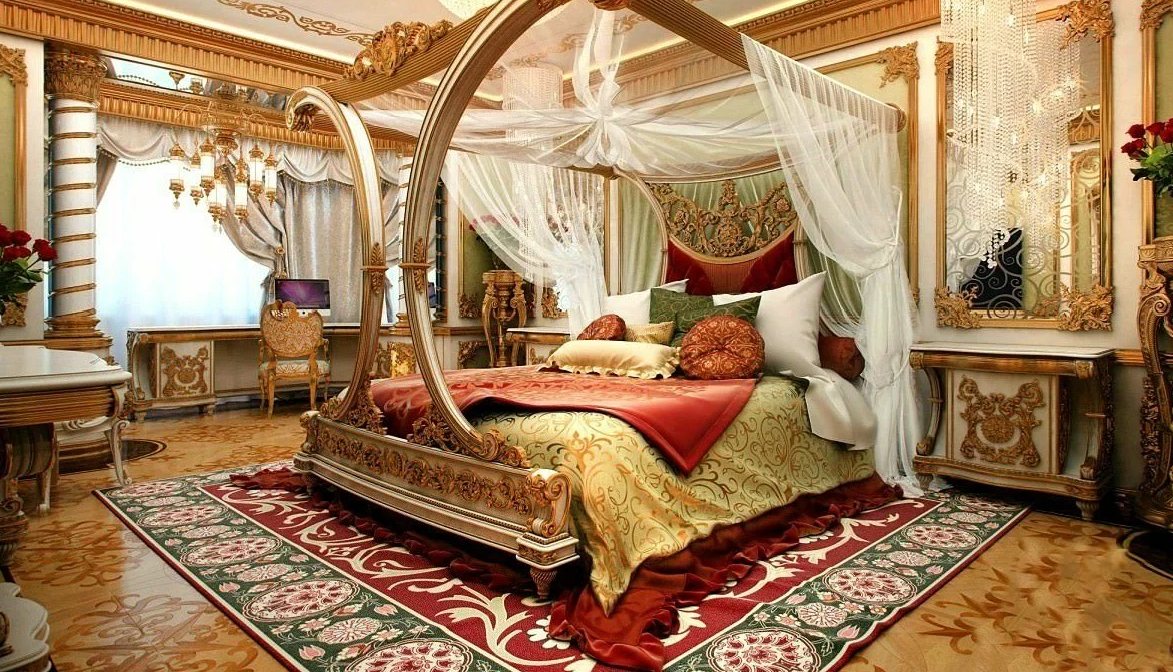 Спальня в восточном стиле — экзотика в городской квартире