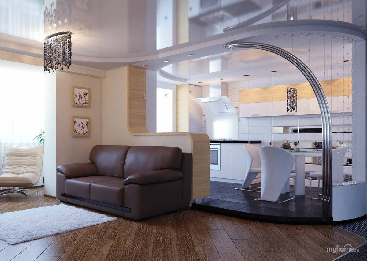 Дизайн кухни-гостиной – фото интерьеров кухонь, совмещенных с гостиными