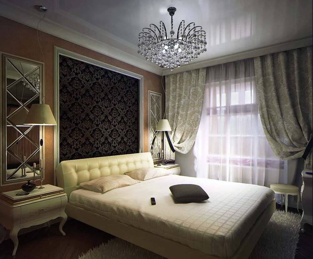 Спальня в стиле ар-деко (22 фото): отделка, мебель, освещение