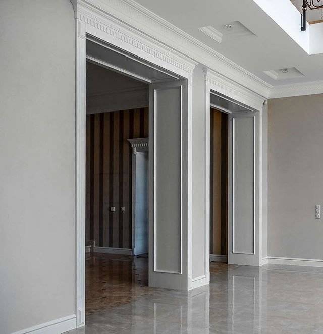 Как и чем красиво оформить дверной проём без двери своими руками в квартире: фото отделки шторами и декоративным камнем